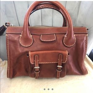 Chloe leather handle bag, authentic